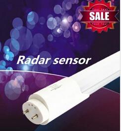 China Microwave Sensor  T8 LED Fluoscent 600MM 10Watt Rotable Cap Available RA 80 Parking Lighting for sale