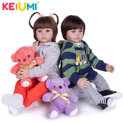 China stuffed & KEIUMI Plush Toy 60cm Collectable Princess Birthday Christmas Gifts Newborn Toy Baby Dolls For Toddler Babies Realistic Cloth Body Reborn Dolls for sale