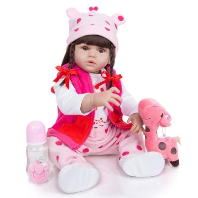 China stuffed & KEIUMI Bebe Reborn Toddler Doll Plush Toy 57cm Soft Silicone Princess Lifelike Baby Newborn Dolls For Girl Christmas Surprise Gifts Play for sale