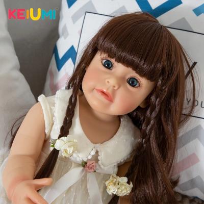 China stuffed & Plush Toy KEIUMI Full Body Silicone Reborn Baby - Doll Lifelike Waterproof Princess Sue-Pursue Bebe Dolls Toy For Girls Birthday Gift for sale