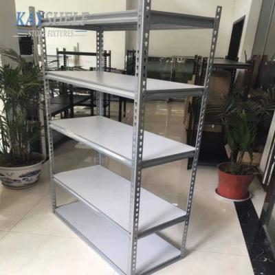 China Esd protection multifunctional metal warehouse steel storage shelving slotted angle rivet boltless rack for sale