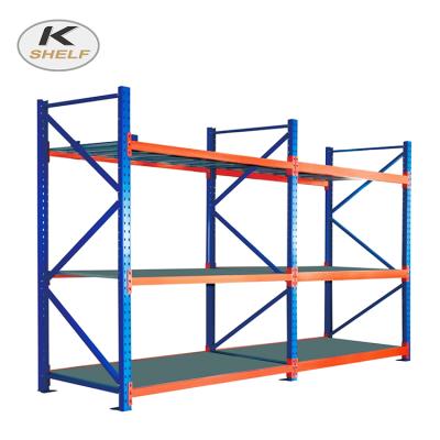 China Corrosion Protection Heavy Duty Steel Warehouse Storage Pallet Selective Rack for sale