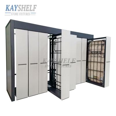 China Retail Stores Showroom Top Supplier Modern Free Standing Metal Mattress Rack Display Mattresses Stand for sale