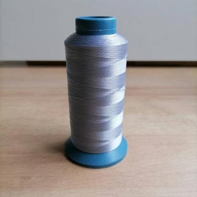 China High Tenacity JINXIN Brand 100% Spun Polyester 210D/2 High Toughness 100% Sewing Yarn Garment Light Gray Polyester for sale