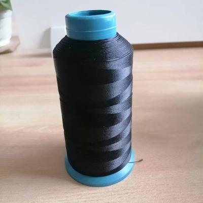 China Factory direct sales 250D/3 JINXIN black 100% polyester sewing thread high tenacity sewing goods leather stocking thread shrinkage for sale