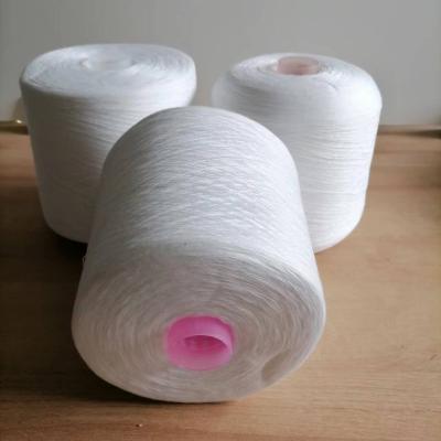 China 20S 30S 40S 50S 60S Elastic Yarn Knitted 100% Pure Polyester Yarn Raw White Yarn for sale