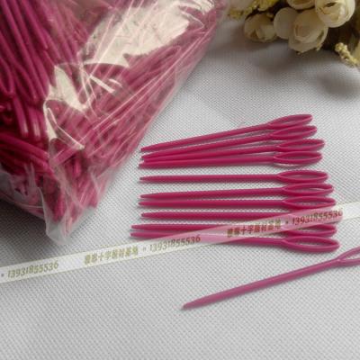 China Hand Sewing Safe Cross Stitch Colorful Hand Plastic Sewing Needles For Kids for sale