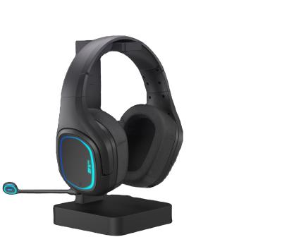 China Headband Best Sales 2.4G Wireless Gaming Headset With Charging Base Transmitter for sale