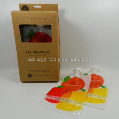 China Kids Baby Spout Moisture Proof Extra Strong Ziplock Pouch For Baby Food Or Yogurt for sale