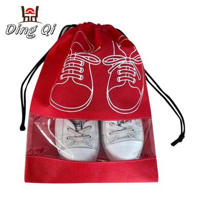 China Wholesale Custom Printed Non Woven Drawstring Shoe Drawstring Bag for sale