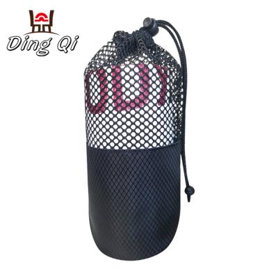 China Drawsting Round Gym Drawstring Bag Bottom Mesh for sale