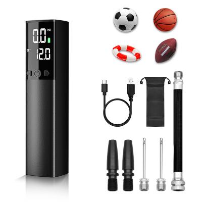 China Mini Electric Air Pump Sports Ball Basketball Inflator Pump with LED Flash Light 160 * 40 * 40mm/6.3 * 1.57 * 1.57in for sale