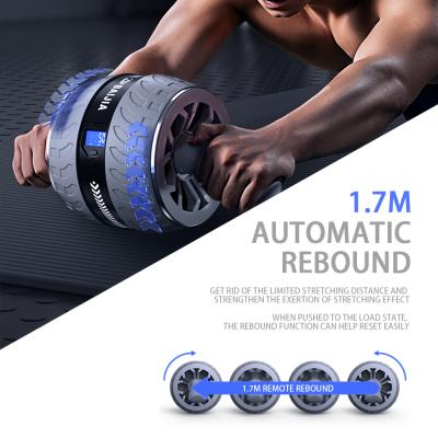 China Sporting Goods Home Multi-Functional ABS Fitness Wheel Force Rebound Abdominal Trainer for sale