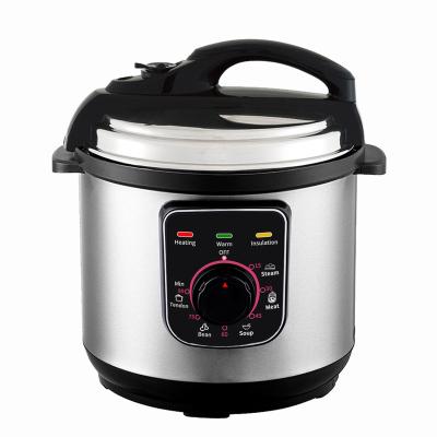 China Hotel Manufacturers New Design Multifunctional Non-stick Electric Pressure Cooker 5L Pressure Cooker for sale