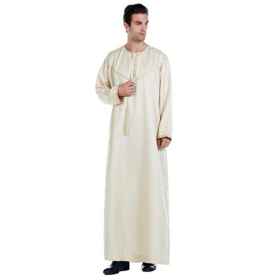 China Customerized New Ins Hot Islamic Clothing Dubai Long Robe maxi dress Thobe With Pockets Arab Muslim Casual Wear Abaya For Indian Eid Men for sale