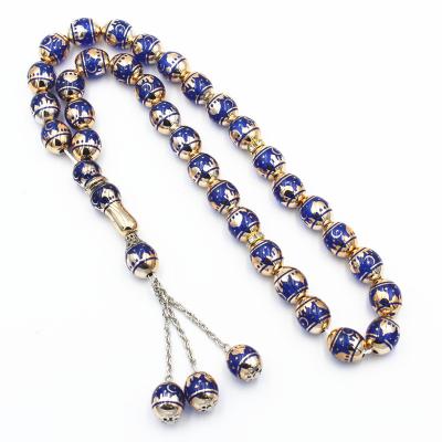 China Vintage hot selling high quality custom made muslim prayer beads 33 tasbih laser islamic construction Arabic prayer beads rosary for sale