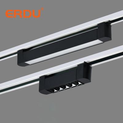 China Wholesale Price Modern Black 7w 12w 20w 30w 40w Smart White ERDU COB Spot Track Light Dimmable Led Linear Track Lights for sale