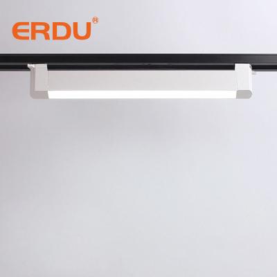 China Modern ERDU AC 85-265V cob spot flood rail lights 2 wire 4 wire 3 wire 3 phase linear led track light system for sale