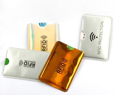 China Wholesale Fashion Safe Anti Theft RFID Protector Blocking ID Card Sleeves Holder for sale