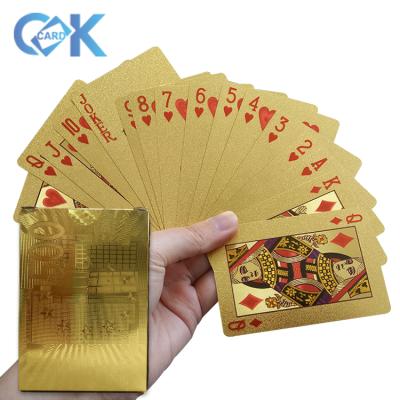 China Custom Paper Super Quality Platinum Gold Deluxe Poker Playing Card for sale