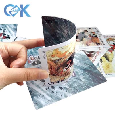 China 55 paper or plastic pieces per set paper pokemon cads with printable customized logo for best price. for sale