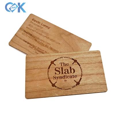 China Promotion/club/advertising/business/supermarket/commercial wooden display card wedding invitation etc. printed wooden rfid business card for sale