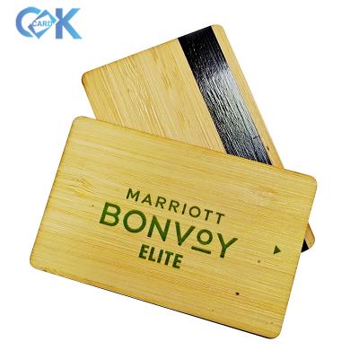 China Europe CR80 Business Magnetic Stripe Wood Card Customized Laser Engraving Wood Card Making for sale