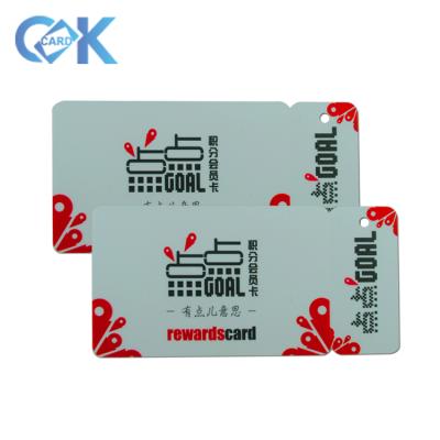 China PVC/ABS High Quality Plastic Printing Business Card Key Indicator Combination Plastic Fob With Barcode for sale