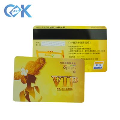 China Hico Plastic High Quality Magnetic Stripe Size Credit Card PVC/ABS CR80 Plastic Card for sale