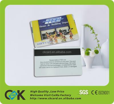 China Hot Selling PVC/PET/ABS Magnetic Stripe Blank Card With Credit Card Size for sale