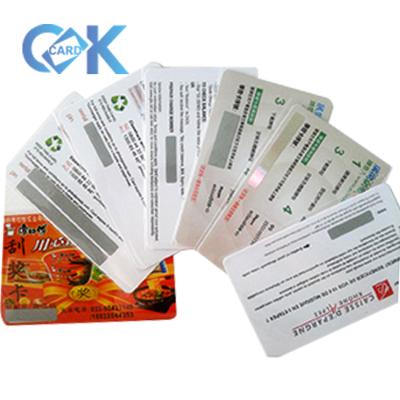 China PVC/ABS/PET customized cheap PVC scratch card with scratch laber or scratch layer, Guangdong, China for sale