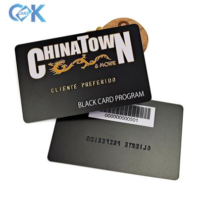 China Custom PVC ABS/PET PVC membership business card Personailzed pvc membership card with convex code for sale