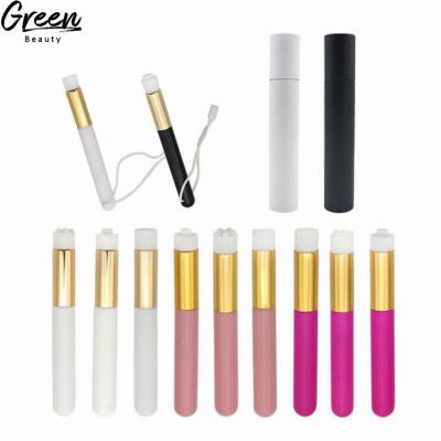 China Eco-friendly Eyelash Detergent Brush 2020 New Fashionable Custom Eye Lash Make Up Brushes Private Label Eyelash Extension Foam Detergent Cleansing Brush Small for sale