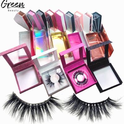 China Private Label Natural Long Eyelash Packaging 3D Mink Eyelashes Wholesale for sale