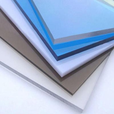 China Contemporary Direct Coated Wear Resistant Clear Transparent PC Fabrication Solid Sheet Of Polycarbonate For Public Building for sale