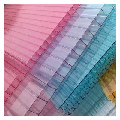 China Contemporary High Quality Colored Cellular Polycarbonate Hollow Sheet For Roofing Greenhouse for sale