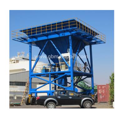 China Factory New Bulk Cargo Unloading Mobile Type Eco Port Mobile Tire Hopper for sale