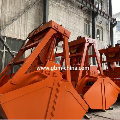 China Construction Material Shops GBM 6-12m3 Wireless Remote Control Grab Bucket For Port Bulk Cargo Handling for sale