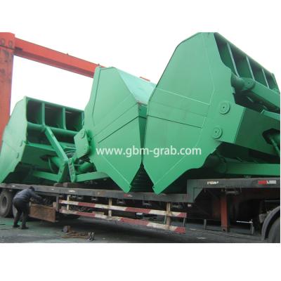 China Building Material Shops 30t Electro-Hydraulic Double Rope Clamshell Grab Bucket For Cranes for sale