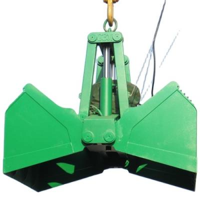 China Chinese Popular Electric Hydraulic Material Handling Clamshell Bulk Cargo Grab Bucket for sale