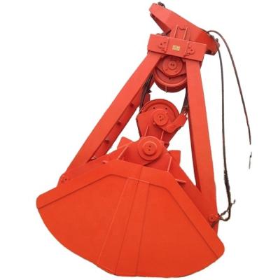 China Port GBM 35T 24cbm Mechanic Four Rope Clamshell Grab Buckets For Coal , Sand for sale