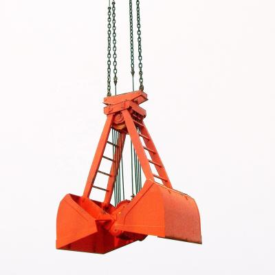 China Bulk Cargo Rope Grab Four Rope Clamshell Mechanical Grab Bucket New For Sale for sale