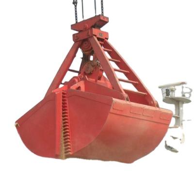 China Mining Industry 4 Ropes Clamshell Mechanical Grab Buckets Used On Type Boat Grab Unloader for sale