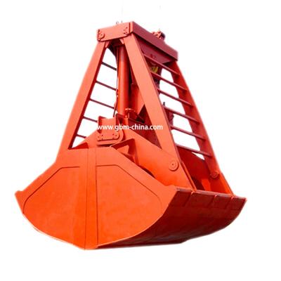 China Construction worksÂ   Hydraulic Clamshell Excavator Grab Bucket For Dump Rock Chute for sale