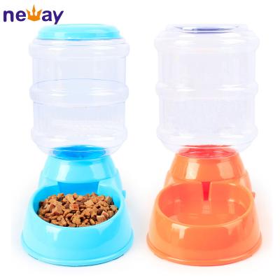 China Hot Sales Automatic Pet Plastic Feeder Cat Dog Food Bowls Sustainable for sale