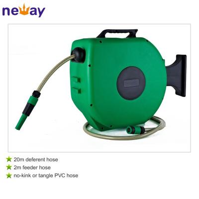 China Adjustable Automatic Retractable Water Hose Reel With 20m Hose Length for sale