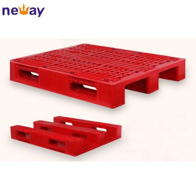 China Euro Warehouse Multi-size Single Sided Single Sided Grid 3 Skid Plastic Pallet for sale