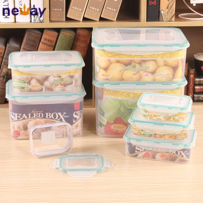 China Sustainable Promotional Plastic Lunch Box Food Fresh Container for sale