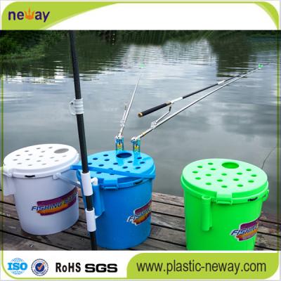 China Convenient Carrying Multifunctional Plastic Seat Fishing Bucket for sale