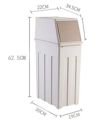 China Kitchen Viable Living Room Large Size 30L Plastic Garbage Bin for sale